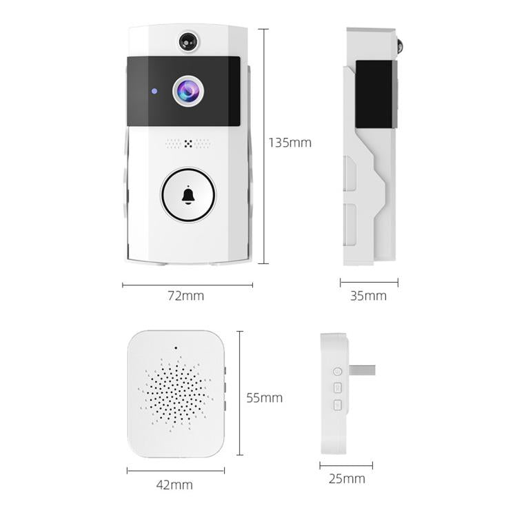 Videocitofono intelligente U9 HD 1MP con audio bidirezionale