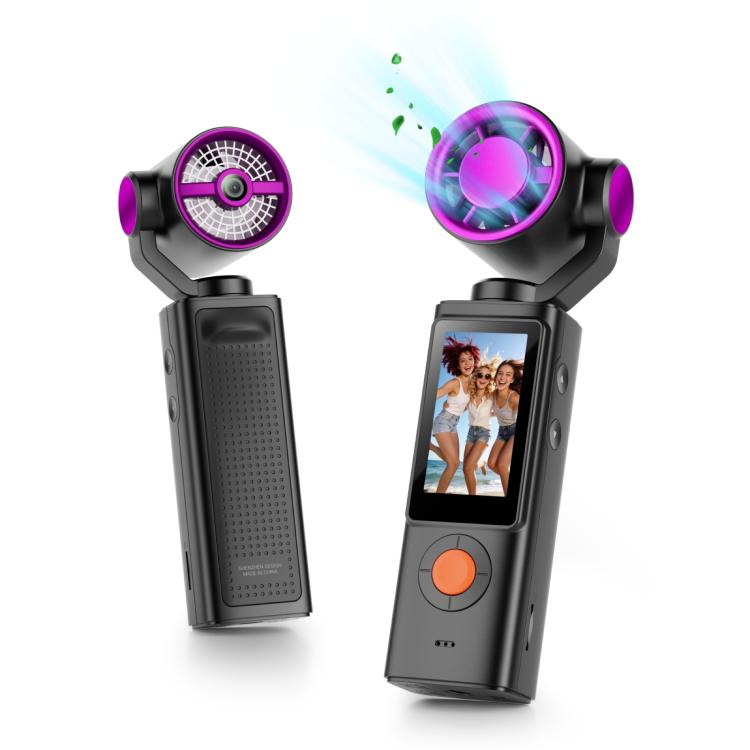 Videocamera portatile F21 con schermo IPS da 1,97 pollici, risoluzione HD 1080p e ventola, ideale per vlog.