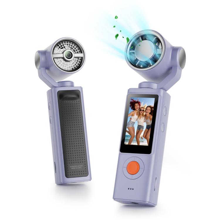 Videocamera portatile F21 con schermo IPS da 1,97 pollici, risoluzione HD 1080p e ventola, ideale per vlog.