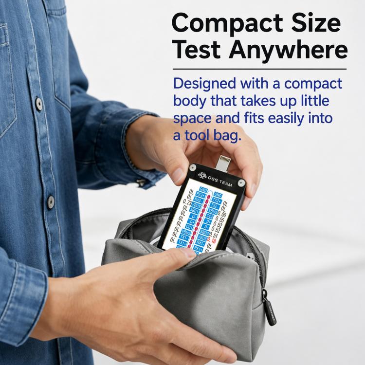 Tester per connettori Lightning e Type-C OSS T9 con display HD - immagine 8