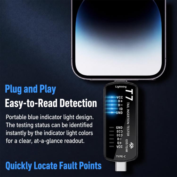 Tester per porte di ricarica OSS T6 e T7 con spia blu - immagine 6