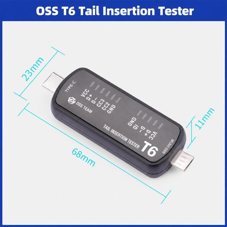 Tester per porte di ricarica OSS T6 e T7 con spia blu - immagine 7