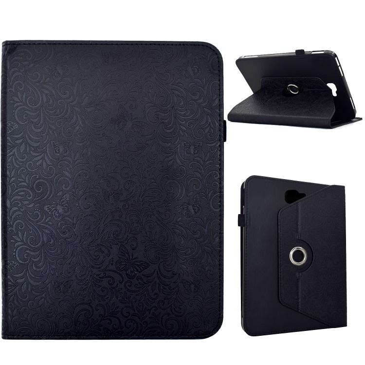 Custodia tablet smart in ecopelle con motivo a farfalla girevole per Galaxy Tab
