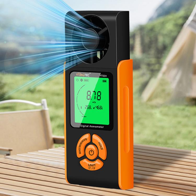 Anemometro digitale YT331 con schermo retroilluminato