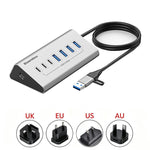 Docking station USB-C multifunzione 10 porte in alluminio