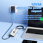 Docking station USB-C multifunzione 10 porte in alluminio