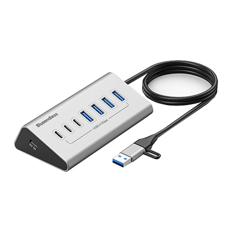 Docking station USB-C multifunzione 10 porte in alluminio