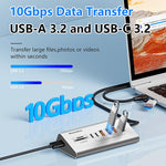 Docking station HU806 con 8 porte USB-C e Type-C