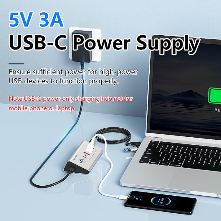 Docking station HU806 con 8 porte USB-C e Type-C