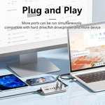 Docking station HU806 con 8 porte USB-C e Type-C