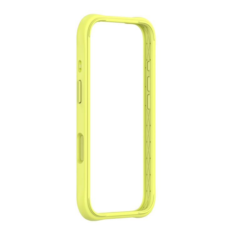 Cornice protettiva in silicone per iPhone 16