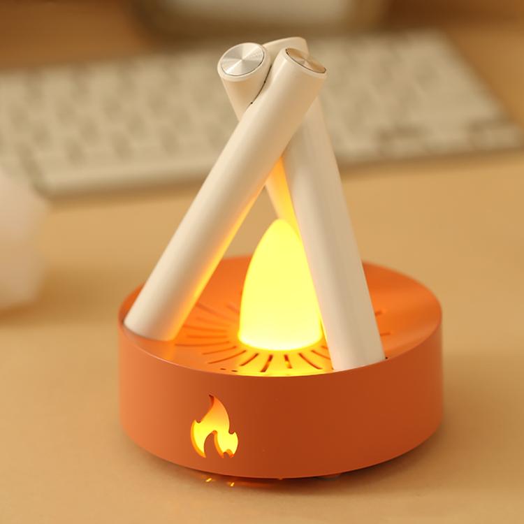 Luce notturna falò con rumore bianco e ricarica USB-C