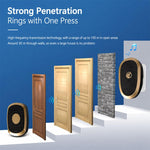 Campanello wireless musicale XY-801 con trasmettitore a batterie