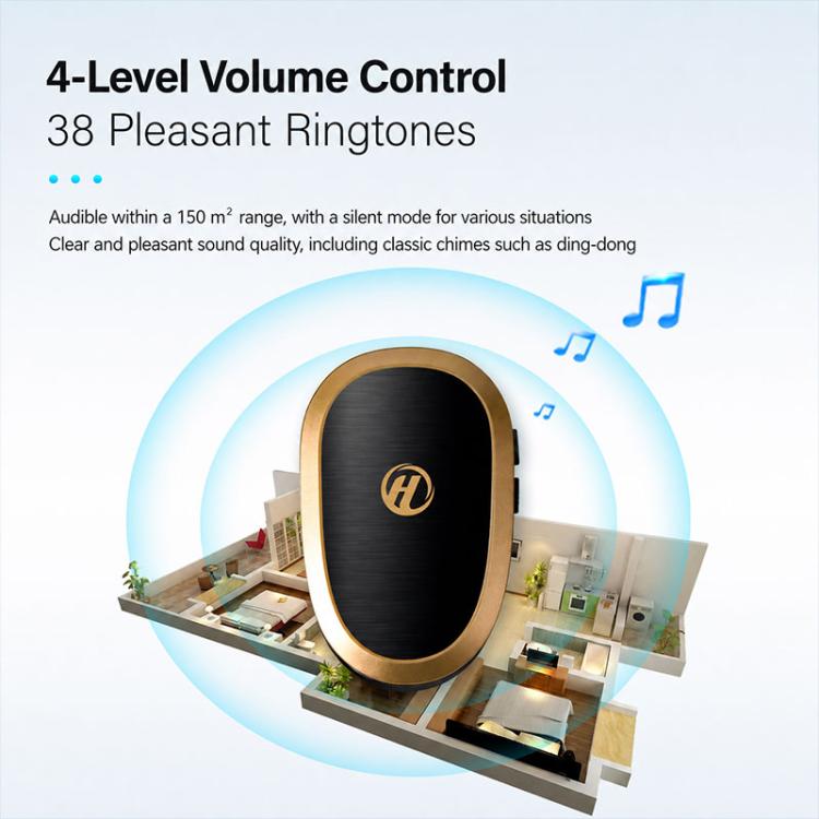 Campanello wireless musicale XY-801 con trasmettitore a batterie