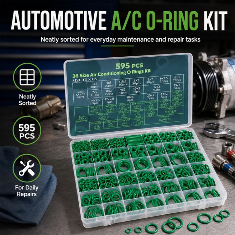 Kit attrezzi con anello gomma siliconica per climatizzatore auto