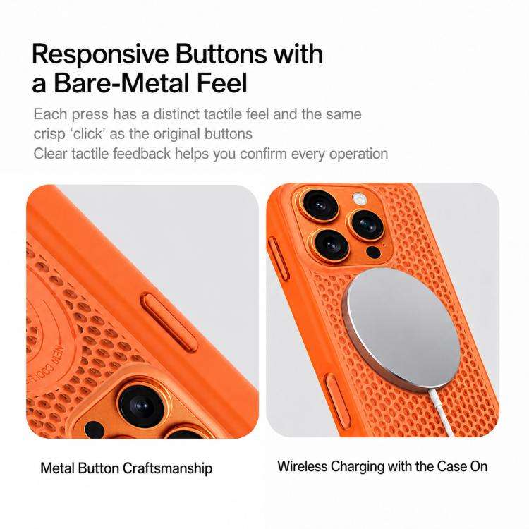 Custodia per telefono magnetica antiurto con effetto rinfrescante effetto ghiaccio., For iPhone 16 Pro Max, For iPhone 16 Pro, For iPhone 16, For iPhone 15 Pro Max