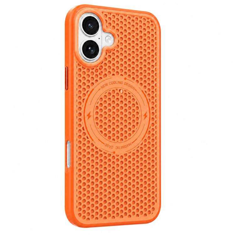 Custodia per telefono magnetica antiurto con effetto rinfrescante effetto ghiaccio., For iPhone 16 Pro Max, For iPhone 16 Pro, For iPhone 16, For iPhone 15 Pro Max