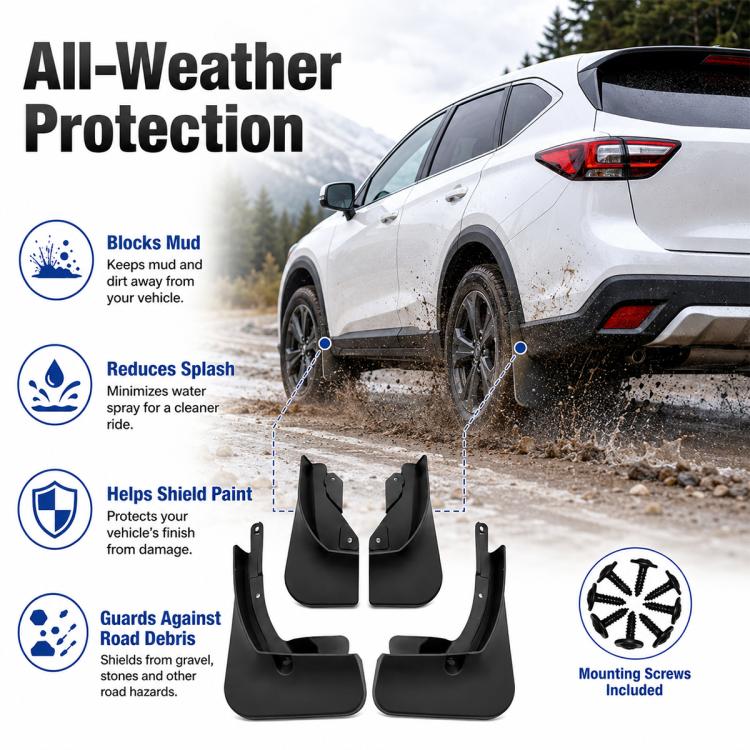 Set di 4 parafanghi per auto, For GreatWall Haval F7 / F7X 2019-2021