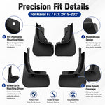Set di 4 parafanghi per auto, For GreatWall Haval F7 / F7X 2019-2021