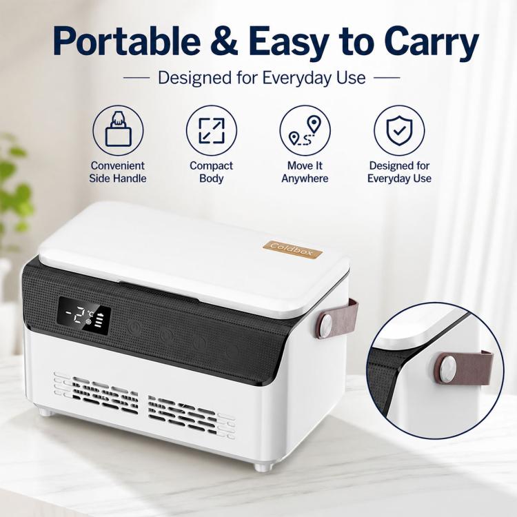 Contenitore termico portatile a doppio strato per insulina con display digitale