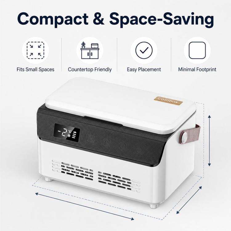 Contenitore termico portatile a doppio strato per insulina con display digitale