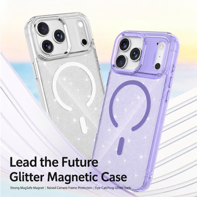 Custodia magnetica di lusso in TPU glitterato e PC per telefono., For iPhone 15 Pro Max, For iPhone 15 Pro, For iPhone 15, For iPhone 14 / 13