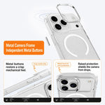 Custodia magnetica di lusso in TPU glitterato e PC per telefono., For iPhone 15 Pro Max, For iPhone 15 Pro, For iPhone 15, For iPhone 14 / 13
