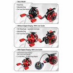 Mulinello magnetico in metallo per pesca in acqua salata