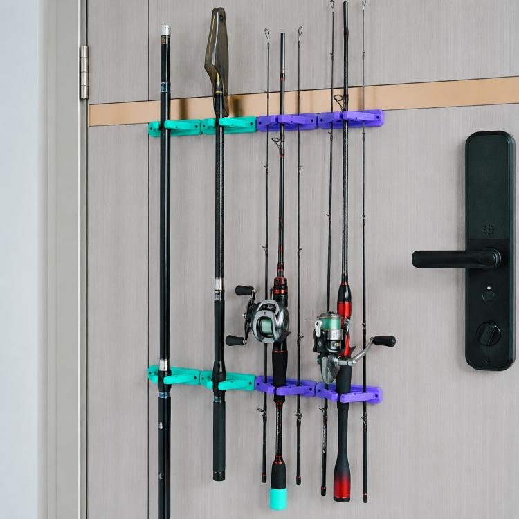 Supporto da parete in silicone per canne da pesca 2-30 mm