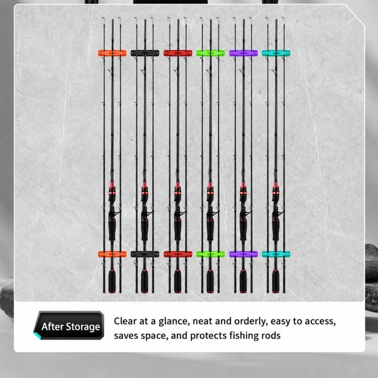 Supporto da parete in silicone per canne da pesca 2-30 mm