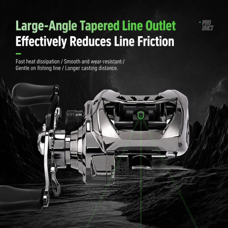 Mulinello da pesca a casting con freno magnetico elettronico