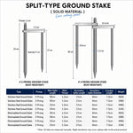 Picchetto antivento staccabile per ombrellone 23-30 cm