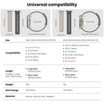 Cinturino in silicone magnetico con moschettone per Apple Watch