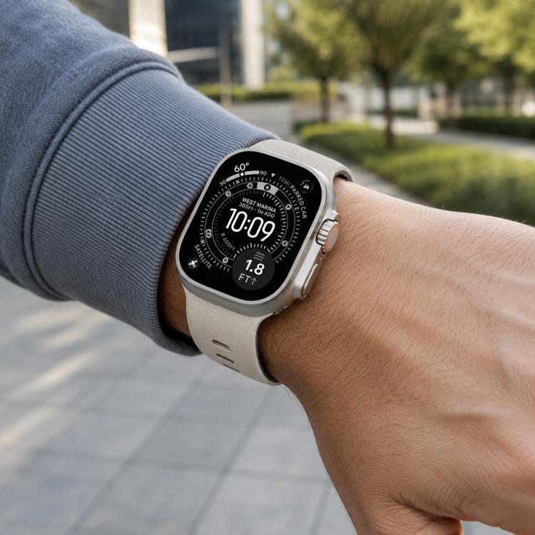 Cinturino in silicone magnetico con moschettone per Apple Watch
