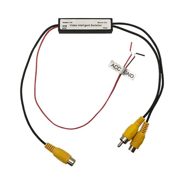 Cavo adattatore video HD 2 ingressi 1 uscita per dash camera, 2 In 1 Out Video Adapter Cable