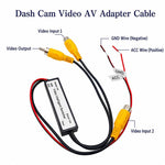 Cavo adattatore video HD 2 ingressi 1 uscita per dash camera, 2 In 1 Out Video Adapter Cable