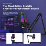 APK001 Microfono a condensatore da tavolo USB con riduzione del rumore tramite intelligenza artificiale, APK001 Desktop Microphone