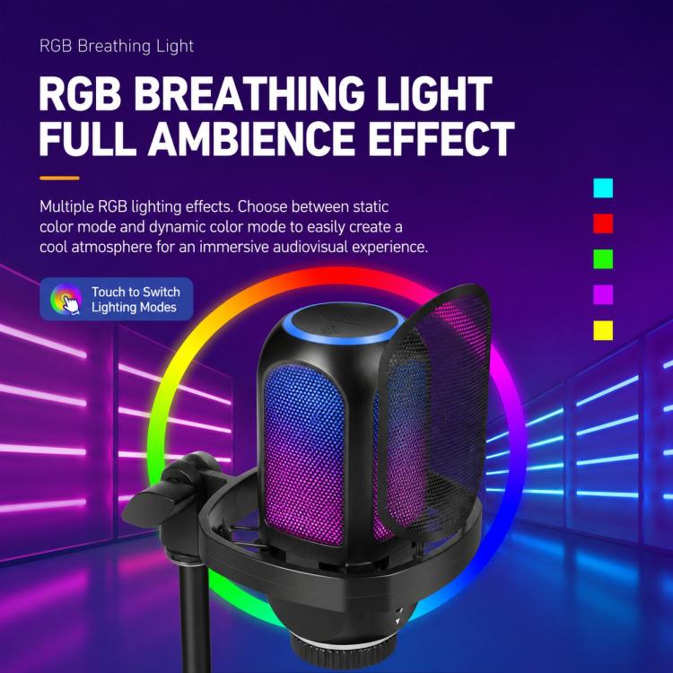 APK001 Microfono a condensatore da tavolo USB con riduzione del rumore tramite intelligenza artificiale, APK001 Desktop Microphone