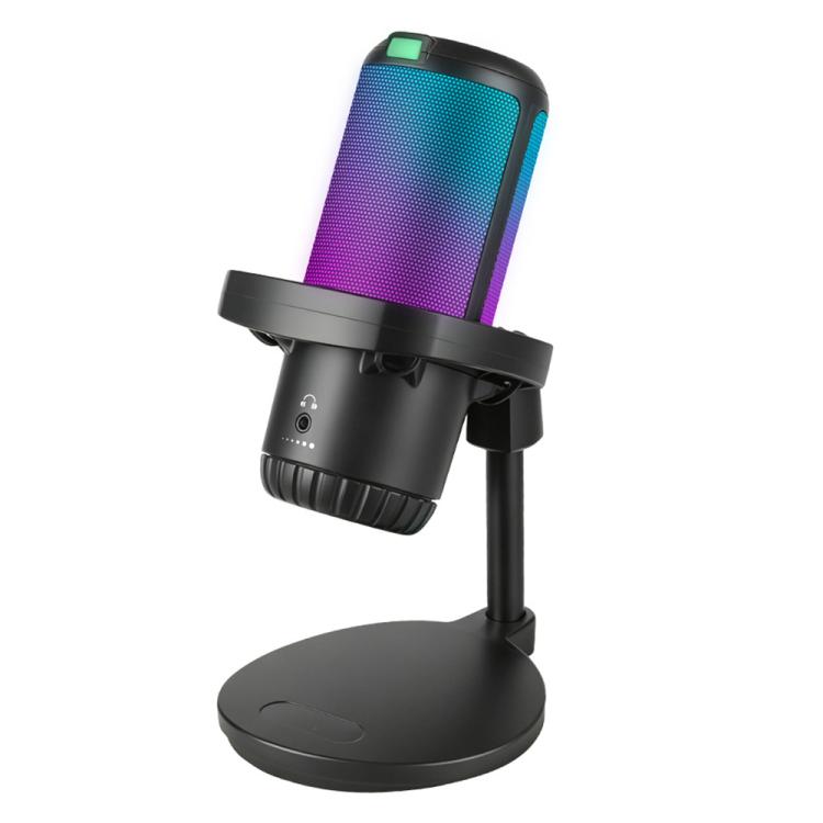 APK005 Microfono a condensatore da tavolo con riduzione intelligente del rumore tramite IA, APK005 Desktop Microphone