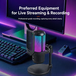 APK005 Microfono a condensatore da tavolo con riduzione intelligente del rumore tramite IA, APK005 Desktop Microphone