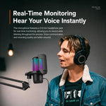 APK005 Microfono a condensatore da tavolo con riduzione intelligente del rumore tramite IA, APK005 Desktop Microphone