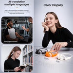 Cuffie intelligenti E12 con fotocamera HD 8 MP e AI