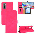 Custodia in pelle PU con fibbia magnetica e supporto per LG K42, LG Wing 5G