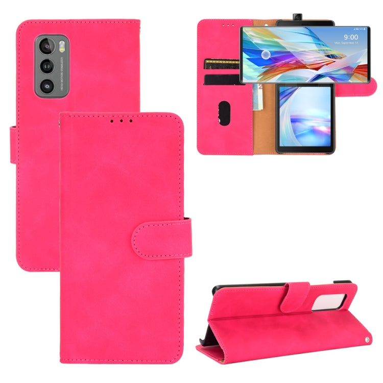 Custodia in pelle PU con fibbia magnetica e supporto per LG K42, LG Wing 5G