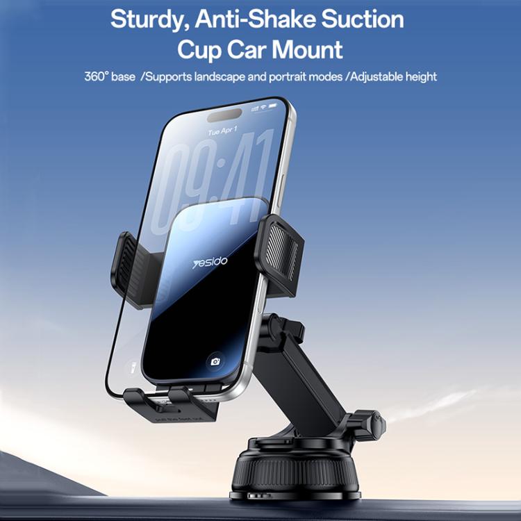Supporto auto Yesido C279 con ventosa per smartphone