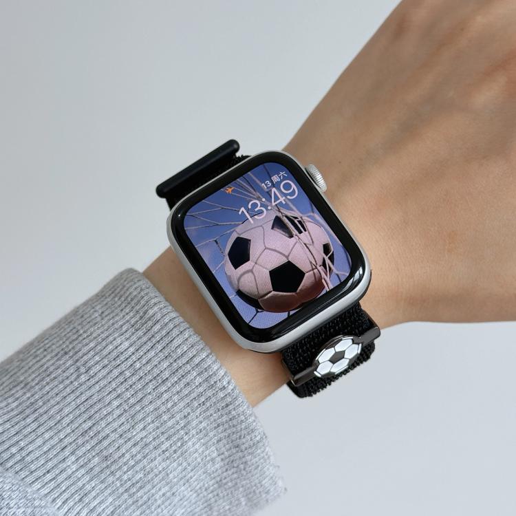 Cinturino in nylon con chiusura a strappo per Apple Watch