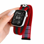 Cinturino in nylon con chiusura a strappo per Apple Watch