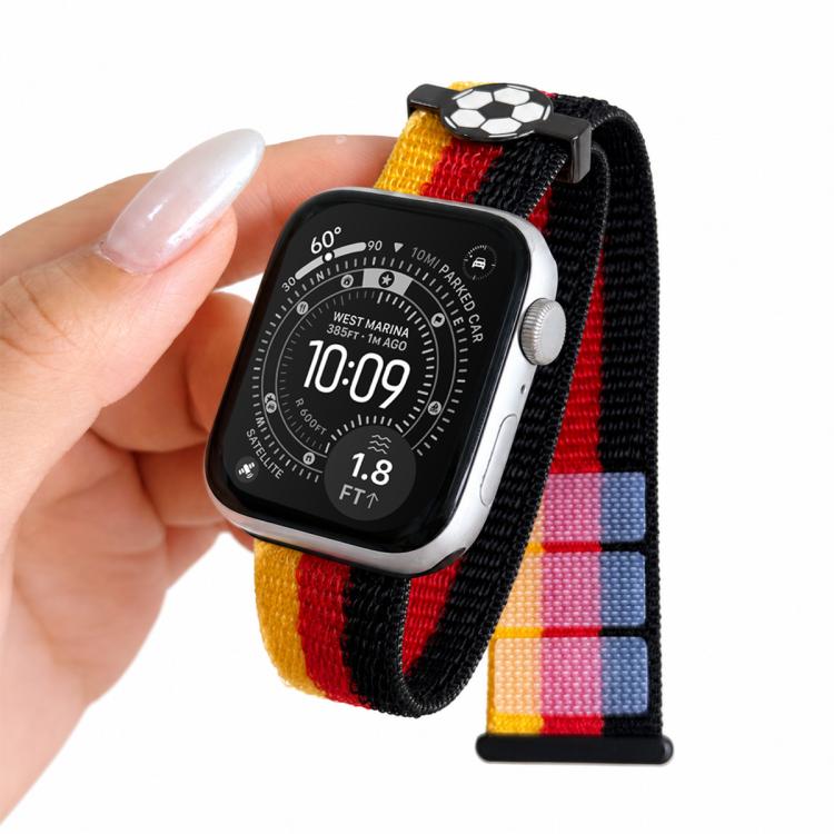 Cinturino in nylon con chiusura a strappo per Apple Watch