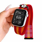 Cinturino in nylon con chiusura a strappo per Apple Watch