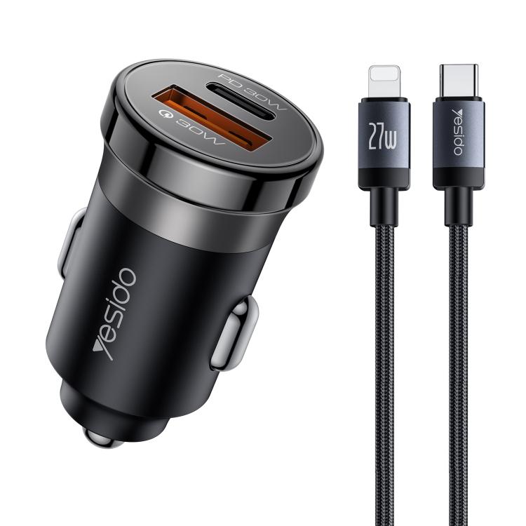 Caricabatterie da auto Yesido Y73 30W doppia porta USB